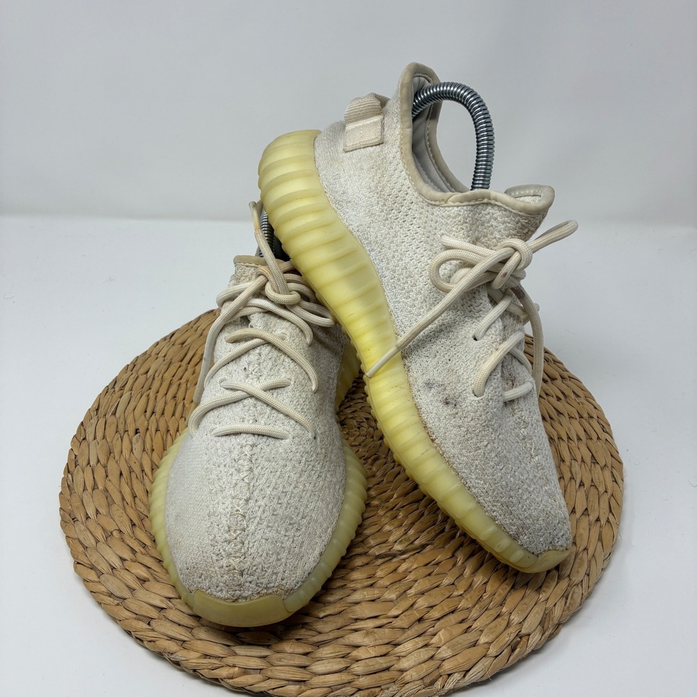Adidas‎ Yeezy Boost 350 V2 Cream White Triple White CP9366 Men's Size 7 Sneakers